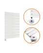 630 x 400mm Electric White Single Flat Panel Vertical Radiator