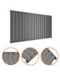 635 x 1190mm Anthracite Single Flat Panel Horizontal Radiator 