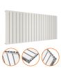 635 x 1400mm White Double Flat Panel Horizontal Radiator 