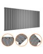 635 x 1400mm Anthracite Single Flat Panel Horizontal Radiator 