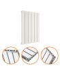 635 x 420mm White Double Flat Panel Horizontal Radiator