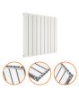 635 x 630mm White Double Flat Panel Horizontal Radiator 