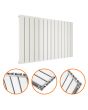 635 x 980mm White Double Flat Panel Horizontal Radiator 