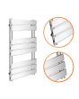 800 x 600mm Flat Panel Chrome Ladder Towel Radiator