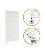 840 x 400mm Electric White Single Flat Panel Vertical Radiator