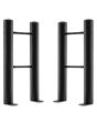 Black Floor-Mounting Radiator Feet