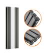 1800 x 531mm Anthracite Vertical Radiator With Mirror, Double Panel 