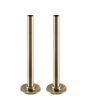 Polished Brass Radiator Pipe Sleeving Kit / Pipe Set