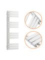 1180 x 400mm White Flat Panel Bathroom Towel Radiator