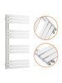 1180 x 600mm White Flat Panel Bathroom Towel Radiator