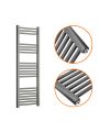 1200 x 400mm Straight Anthracite Heated Towel Rail