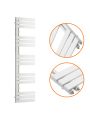 1510 x 400mm White Flat Panel Bathroom Towel Radiator