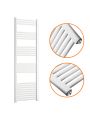 1600 x 500mm Straight White Heated Towel Rail