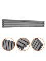 236mm x 1600mm Anthracite Double Oval Tube Horizontal / Landscape Radiator 