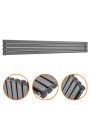 236mm x 1780mm Anthracite Double Oval Tube Horizontal / Landscape Radiator 