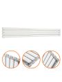 236mm x 1780mm White Double Oval Tube Horizontal / Landscape Radiator 