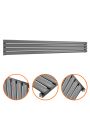236mm x 1780mm Anthracite Single Oval Tube Horizontal / Landscape Radiator 