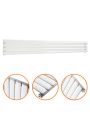236mm x 1780mm White Single Oval Tube Horizontal / Landscape Radiator 