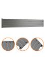 280mm x 1780mm Anthracite Single Flat Panel Horizontal / Landscape Radiator
