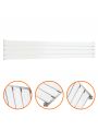 280mm x 1780mm White Single Flat Panel Horizontal / Landscape Radiator