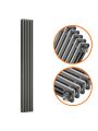 1800 x 293mm Anthracite Vertical Traditional 3 Column Radiator