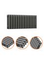 300 x 788mm Anthracite Horizontal Traditional 3 Column Radiator