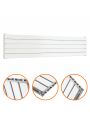 350mm x 1600mm White Double Flat Panel Horizontal / Landscape Radiator