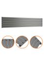 350mm x 1780mm Anthracite Single Flat Panel Horizontal / Landscape Radiator