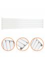 350mm x 1780mm White Single Flat Panel Horizontal / Landscape Radiator