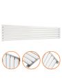 354mm x 1780mm White Single Oval Tube Horizontal / Landscape Radiator 