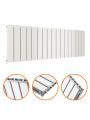 400 x 1190mm White Double Flat Panel Horizontal Radiator 