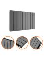 400 x 630mm Anthracite Double Flat Panel Horizontal Radiator