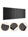 400 x 980mm Black Double Flat Panel Horizontal Radiator 