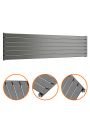420mm x 1780mm Anthracite Single Flat Panel Horizontal / Landscape Radiator