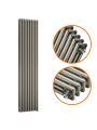 1800 x 470mm Raw Metal Lacquered Vertical Traditional 3 Column Radiator