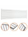 490mm x 1600mm White Double Flat Panel Horizontal / Landscape Radiator
