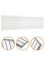 490mm x 1780mm White Double Flat Panel Horizontal / Landscape Radiator