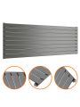 560mm x 1600mm Anthracite Single Flat Panel Horizontal / Landscape Radiator