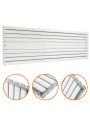 590mm x 1780mm White Double Oval Tube Horizontal / Landscape Radiator 