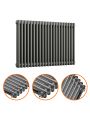 600 x 1013mm Anthracite Horizontal Traditional 2 Column Radiator