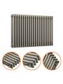 600 x 1013mm Raw Metal Lacquered Horizontal Traditional 3 Column Radiator