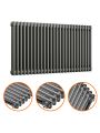 600 x 1193mm Anthracite Horizontal Traditional 2 Column Radiator