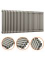 600 x 1508mm Raw Metal Lacquered Horizontal Traditional 2 Column Radiator