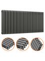600 x 1508mm Anthracite Horizontal Traditional 3 Column Radiator