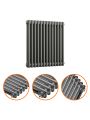 600 x 608mm Anthracite Horizontal Traditional 2 Column Radiator