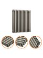 600 x 608mm Raw Metal Lacquered Horizontal Traditional 3 Column Radiator