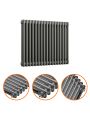 600 x 788mm Anthracite Horizontal Traditional 2 Column Radiator