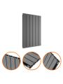 635 x 420mm Anthracite Double Flat Panel Horizontal Radiator