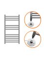 800 x 400mm Electric Chrome Heated Towel Rail