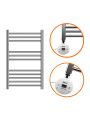 800 x 600mm Electric Chrome Heated Towel Rail